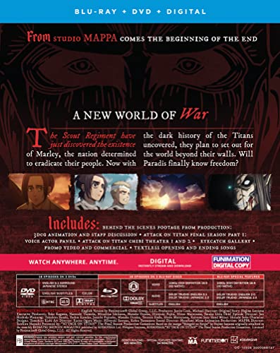 Attack on Titan: Final Season - Part 1 - Blu-ray + DVD + Digital