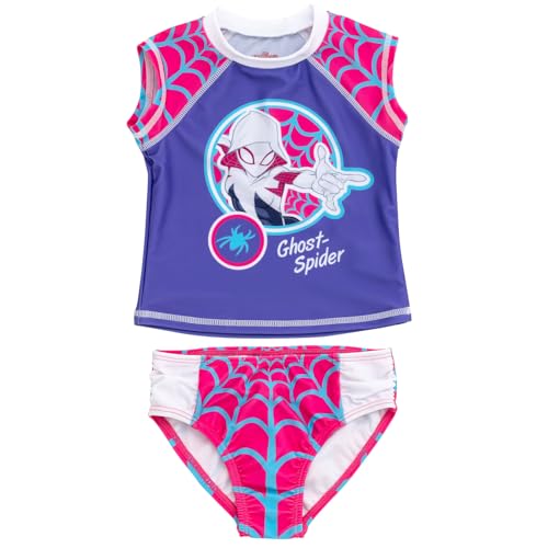 Spider-Man & Spider-Gwen Little Girls Swim Set