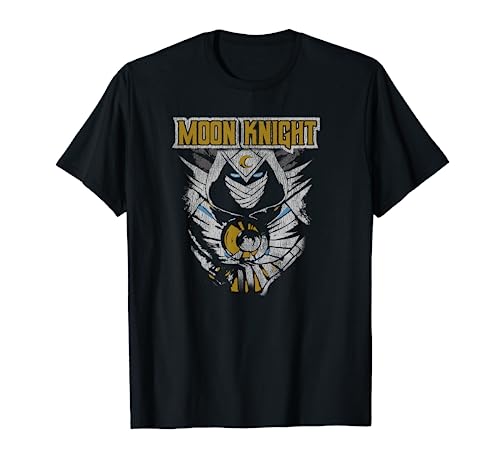 Marvel Moon Knight Distressed Poster T-Shirt