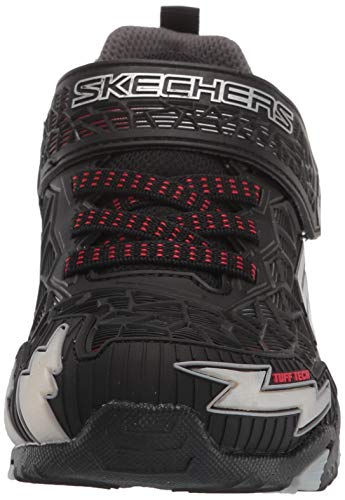Skechers boys Lighted, Lighs, Lighted, Sport Lighted Sneaker, Black/Red, 13 Little Kid US