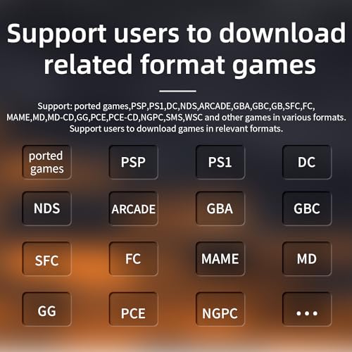 RG35XX H Retro Handheld Game Consoles with Built-in 5500+ Games 64G TF Card Linux System 3.5-inch IPS Screen Cortex-A53 Portable Pocket Retro Video Game Console 3300mAh Battery (Black)