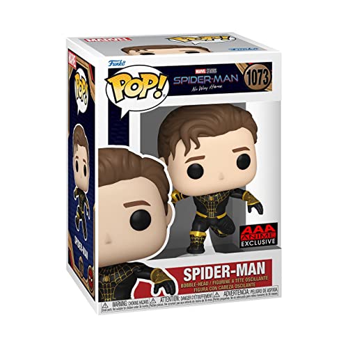 Marvel Spiderman No Way Home Black/Gold Unmasked Figure