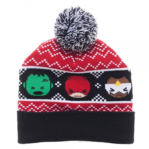 Marvel Comics Kawaii Fair Isle Pom Beanie
