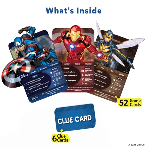 Skillmatics Card Game - Guess in 10 Marvel, Perfect for Boys, Girls, Teens, Adults Who Love Board Games, Toys, Avengers, Spiderman, Iron Man, Easter Basket Stuffers, Gifts for Ages 8, 9, 10 and Up