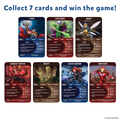 Skillmatics Card Game - Guess in 10 Marvel, Perfect for Boys, Girls, Teens, Adults Who Love Board Games, Toys, Avengers, Spiderman, Iron Man, Easter Basket Stuffers, Gifts for Ages 8, 9, 10 and Up