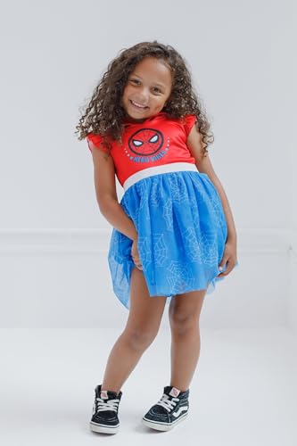 Spider-Man Little Girls Blue Tulle Dress Size 5