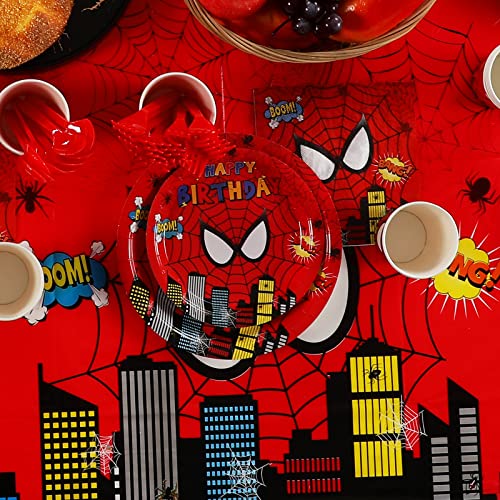 Spider Birthday Party Supplies Set for 25 Kids