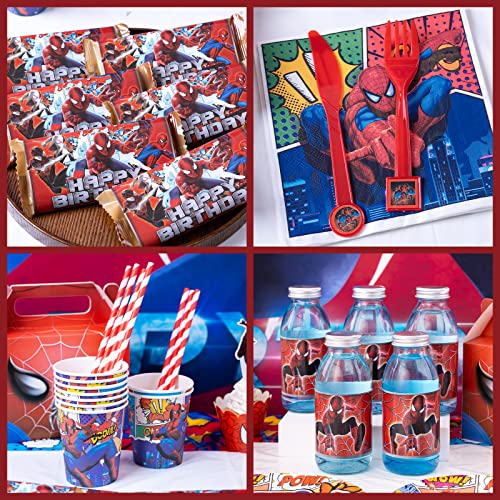 Spider-Themed Party Decorations Set with 186pcs