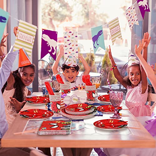 Spider Birthday Party Supplies Set for 25 Kids