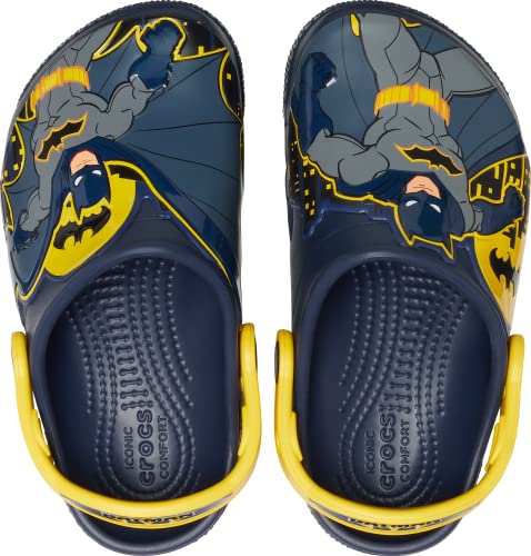 Crocs Kids' Superhero Clog , Batman/Navy, 3 Little Kid