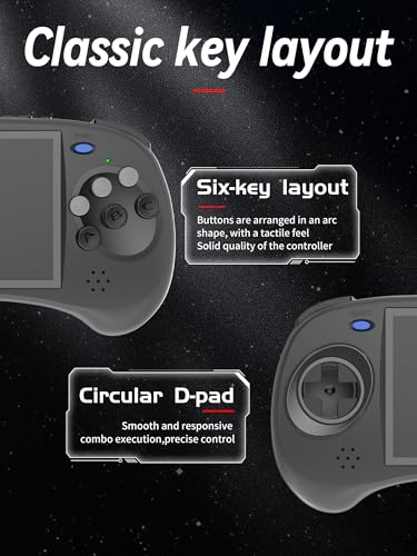 RG ARC-D Dual OS Android 11 and Linux,Retro Handheld Game with 128G TF Card Pre-Installed 4541 Games Supports 5G WiFi 4.2 Bluetooth Online Fighting,Streaming and HDMI