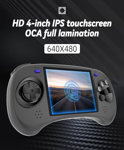 RG ARC-D Dual OS Android 11 and Linux,Retro Handheld Game with 128G TF Card Pre-Installed 4541 Games Supports 5G WiFi 4.2 Bluetooth Online Fighting,Streaming and HDMI