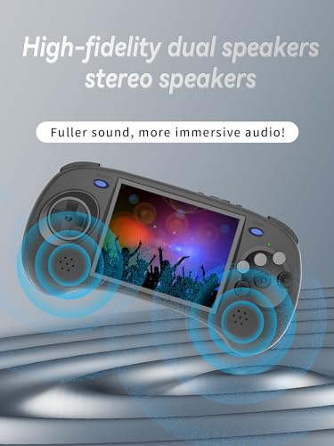 RG ARC-D Dual OS Android 11 and Linux,Retro Handheld Game with 128G TF Card Pre-Installed 4541 Games Supports 5G WiFi 4.2 Bluetooth Online Fighting,Streaming and HDMI
