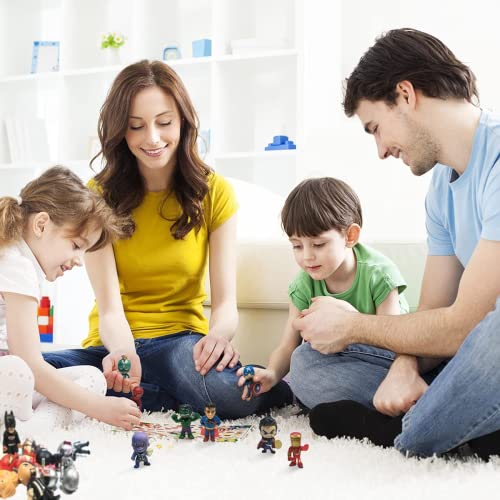 CLKPEN 26 PCS Action Figures Hero Adventures Ultimate Super Hero Set, Mini Toys Figurines for Boys Set, Suitable for Hero Cake Toppers Ornaments, Christmas, Easter Eggs, Holiday Party Favors