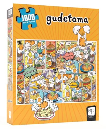 Gudetama “Amazing Egg-Ventures” 1000 Piece Jigsaw Puzzle | Collectible Anime Puzzle Artwork Featuring a Collage of Sanrio’s Gudetama | Officially-Licensed Gudetama Puzzle & Merchandise