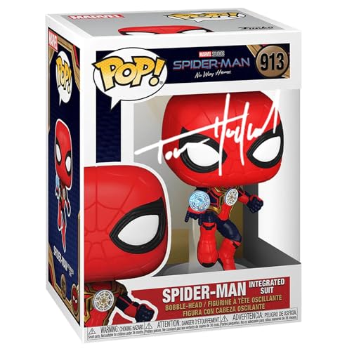 Spiderman Suit #913 - Autographed Tom Holland Funko POP!