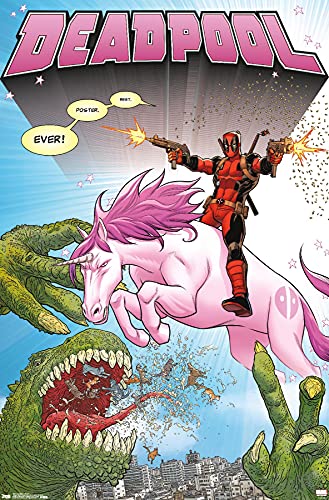 Trends International Marvel Comics - Deadpool - Unicorn Wall Poster, 22.37" x 34.00", Unframed Version