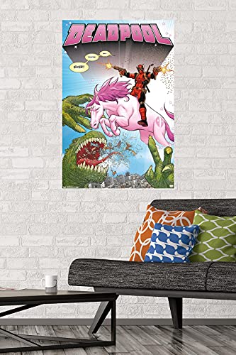 Trends International Marvel Comics - Deadpool - Unicorn Wall Poster, 22.37" x 34.00", Unframed Version