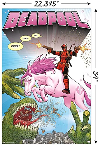 Trends International Marvel Comics - Deadpool - Unicorn Wall Poster, 22.37" x 34.00", Unframed Version