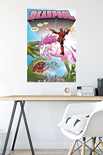 Trends International Marvel Comics - Deadpool - Unicorn Wall Poster, 22.37" x 34.00", Unframed Version