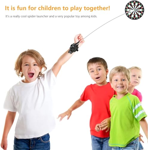 Spider Web Shooters Toy, Cosplay Hero Launcher, Suitable for Outdoor Activities, Christmas and Birthday Gift (Black)