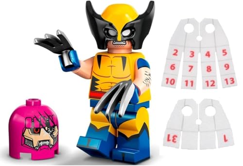 LEGO Marvel Series 2 Minifigure: Wolverine Minifigure Calendar Man Capes - Superheroes 71039