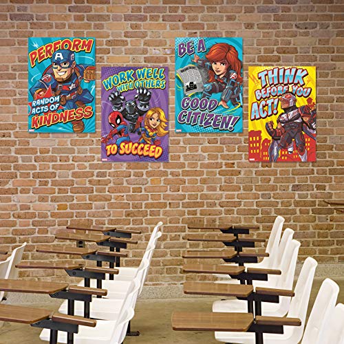 Eureka Marvel Motivational Poster Set Bulletin Board Set, 10 Posters