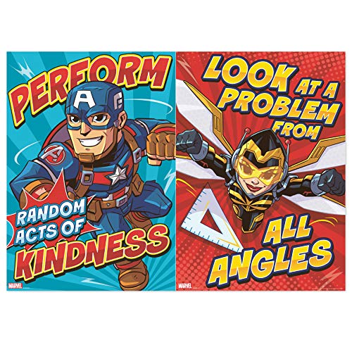 Eureka Marvel Motivational Poster Set Bulletin Board Set, 10 Posters