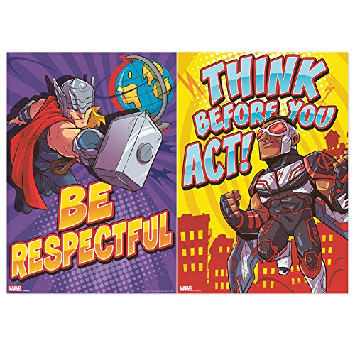 Eureka Marvel Motivational Poster Set Bulletin Board Set, 10 Posters