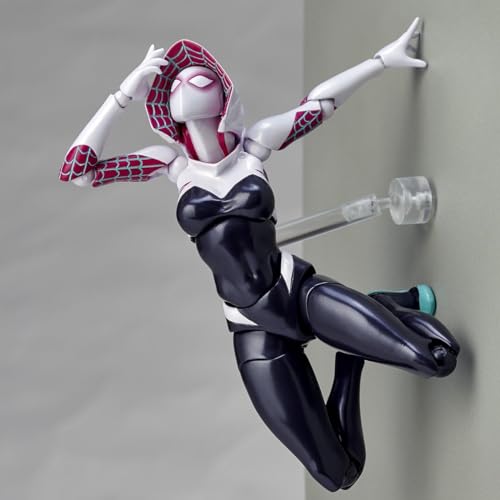 Dxuioz Figure Complex Amazing Yamaguchi Spider-Gwen Approx. 6.1in (155 mm) ABS & PVC Pre-Painted Action Figure Revoltech