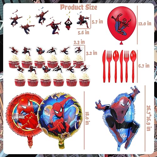 Spider Party Supplies Decorations Set With Banner, Balloons