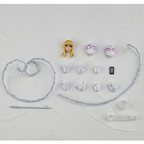 Dxuioz Figure Complex Amazing Yamaguchi Spider-Gwen Approx. 6.1in (155 mm) ABS & PVC Pre-Painted Action Figure Revoltech