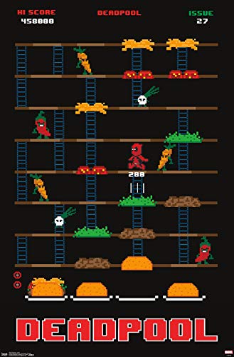 Trends International Marvel Comics-Deadpool-Game Wall Poster, 22.375 in x 34 in, Unframed Version