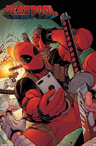 Trends International Marvel Comics - Deadpool - Selfie Wall Poster, 22.375" x 34", Unframed Version