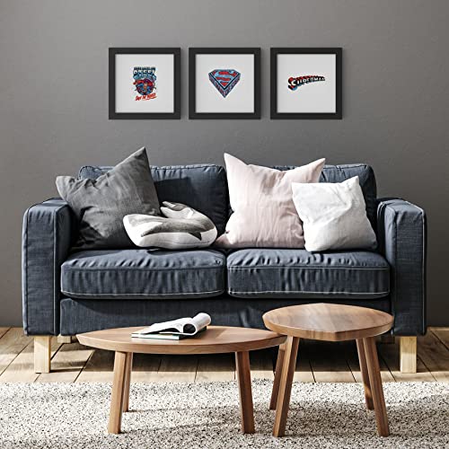 Trends International Gallery Pops DC Comics Superman - Comic Portrait Wall Art Wall Poster, 12" x 12", Black Framed Version