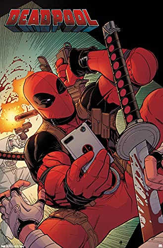 Trends International Marvel Comics - Deadpool - Selfie Wall Poster, 22.375" x 34", Unframed Version