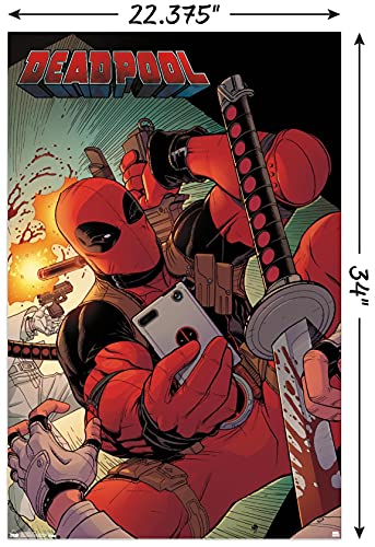 Trends International Marvel Comics - Deadpool - Selfie Wall Poster, 22.375" x 34", Unframed Version
