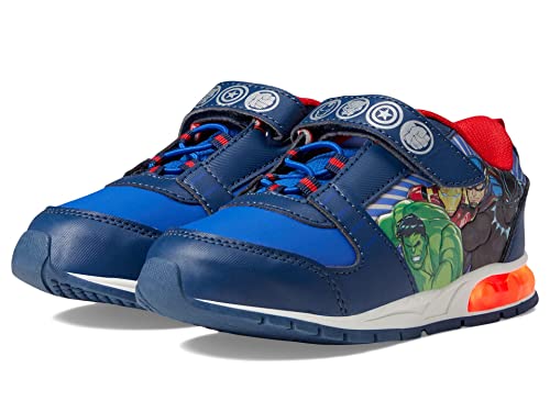 Favorite Characters Boy's Marvel Avengers™ Light-Up Sneaker AVF374 (Toddler/Little Kid) Blue 9 Toddler M