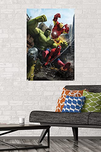 Trends International Marvel Comics - Hulk - Marvel Adventures Iron Man Special Edition #1 Wall Poster, 22.37" x 34.00", Premium Unframed Version