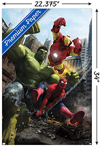 Trends International Marvel Comics - Hulk - Marvel Adventures Iron Man Special Edition #1 Wall Poster, 22.37" x 34.00", Premium Unframed Version