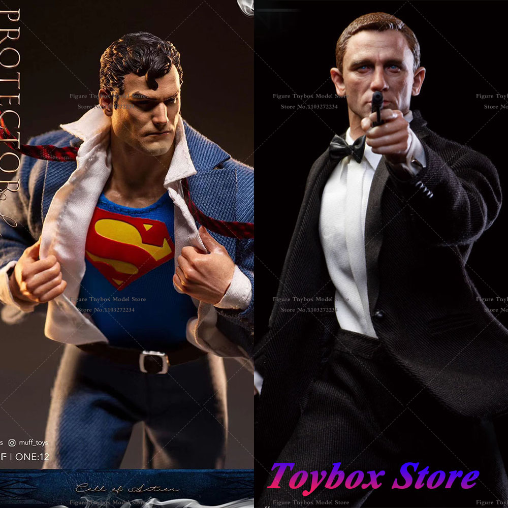 MUFF TOYS MF06 1/12 Scale TOP AGENT Superman Clark Kent Protector of Metropolis Messenger of Justice Call of Action Figure