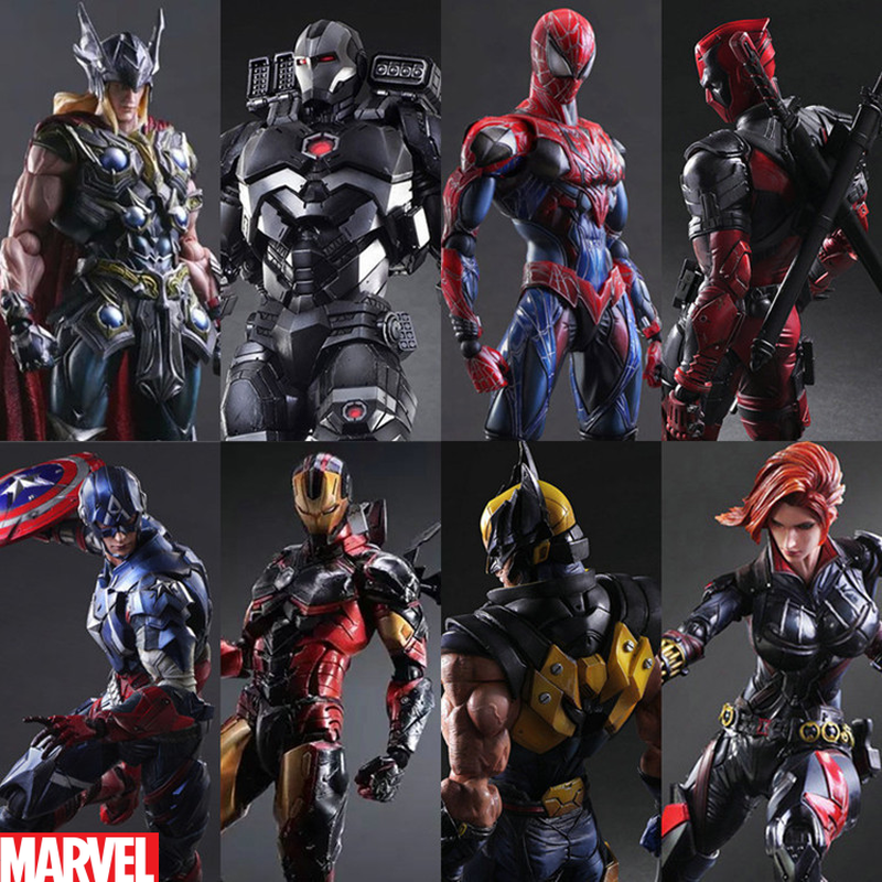 Wolverine Tabletop Decoration Model Doll Toy Birthday Cool Gift Deadpool Iron Man Captain America Model Personal Collection
