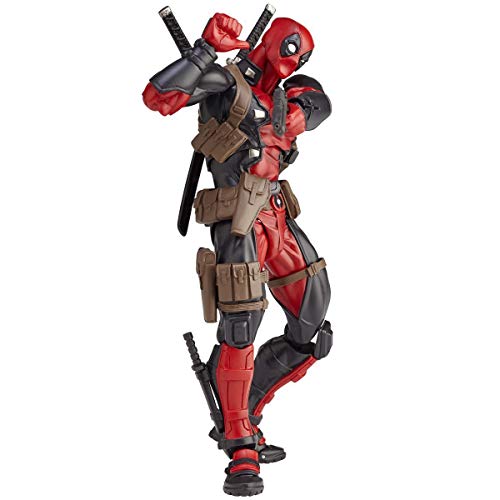 Action Figure Yamaguchi Style D-eadpool Series No.001 D-eadpool, 6" Detachable and Interchangeable Face Model