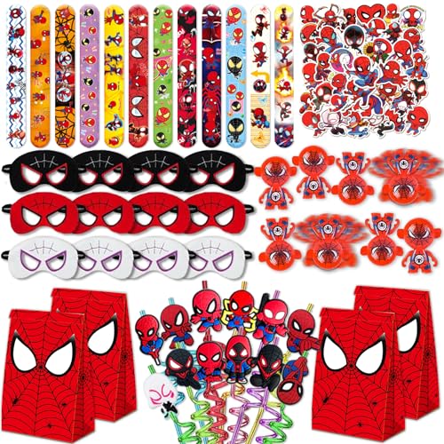 Spider-Man Party Favor Pack with Reusable Decor & Gifts