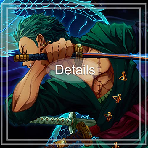 Anime Poster Roronoa Zoro Poster Print on Canvas Painting Wall Art for Living Room Decor Boy Gift (Unframed, Q-Zoro 2)