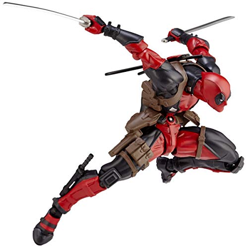 Action Figure Yamaguchi Style D-eadpool Series No.001 D-eadpool, 6" Detachable and Interchangeable Face Model
