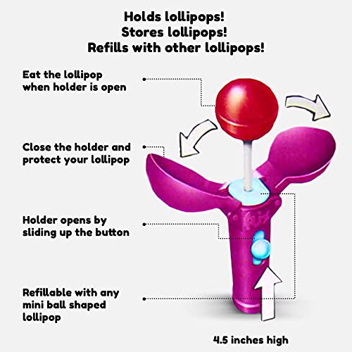 Pop Ups! Batman Justice League Lollipop Holder | Collectable Batman Toy Lollipop Case | Party Favors for Halloween, Goodie Bags, Piñata Candy, Game Prizes | Bulk Set of 12 | Lollipops Included