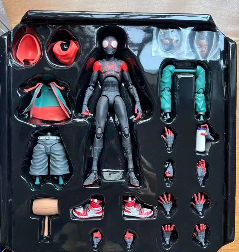 Sentinel Sv Action Miles Morales Figure Model Into the Spider Verse Peter Miles Figurine Anime Toys