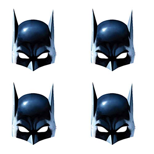 Batman Birthday Party Supplies Pack for 16 Guests with Batman Masks, Plates, Cups, Napkins, Table Cover, Birthday Banner and an Exclusive Pin, by Another Dream