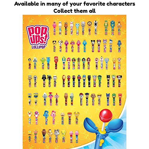 Pop Ups! Batman Justice League Lollipop Holder | Collectable Batman Toy Lollipop Case | Party Favors for Halloween, Goodie Bags, Piñata Candy, Game Prizes | Bulk Set of 12 | Lollipops Included